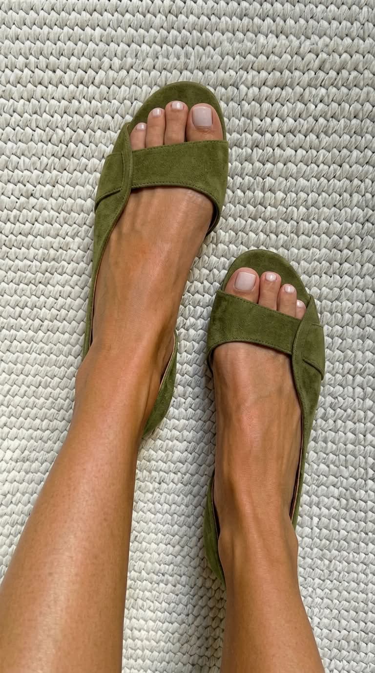 Rhana - Open Toe Flat Sandal