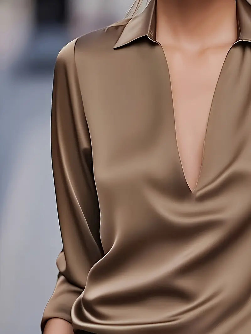 Nadene - Premium V-Neck Blouse