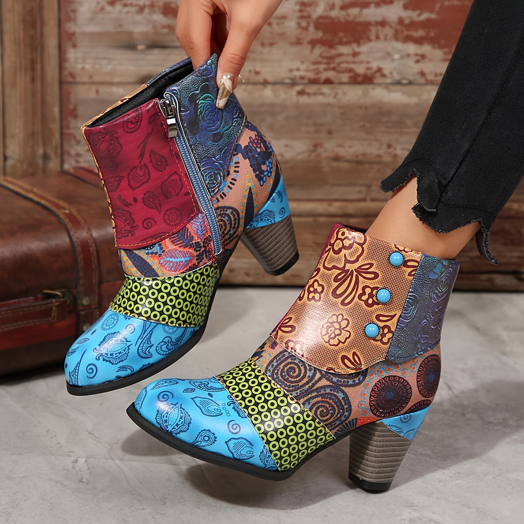Briis - Chunky Heel Short Boot