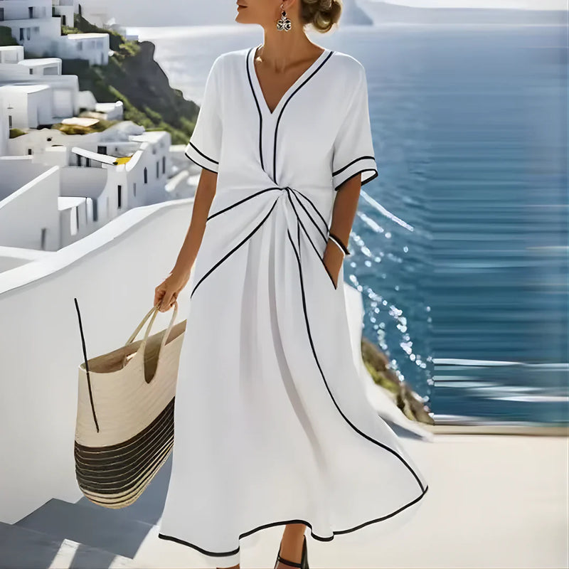 Rimgaile - Elegant Dress With a Flattering Waist