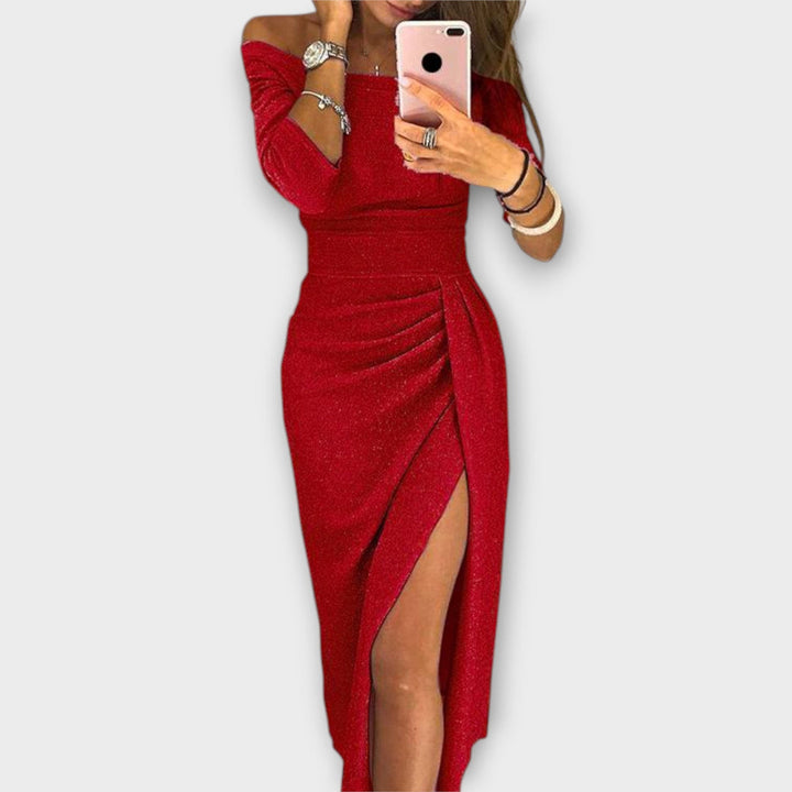 Minjee -  Elegant Off-Shoulder Dress