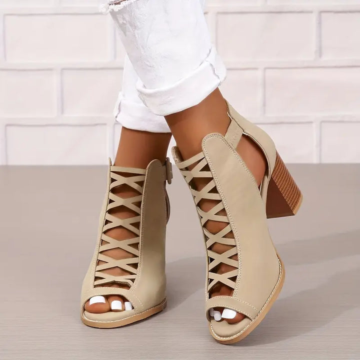 Ruzilya - Elegant Chunky Heel Sandals
