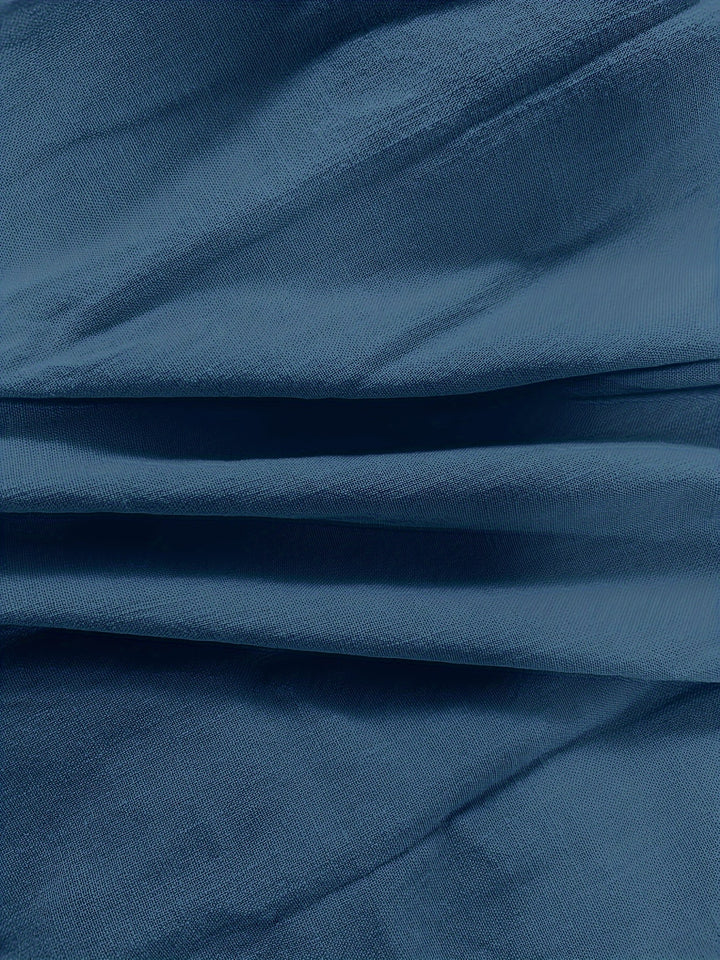 Priscilla - Long Sleeve V-Neck Blouse With Button Front