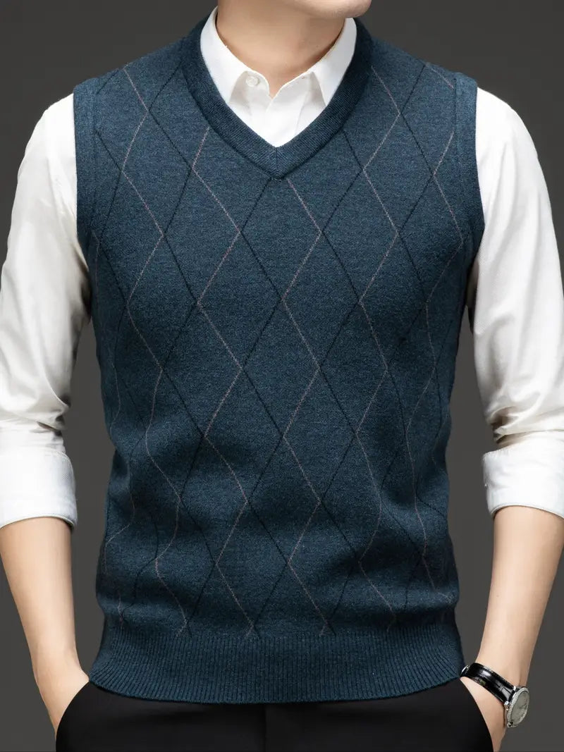 Yannick - Slim Fit Sleeveless Sweater
