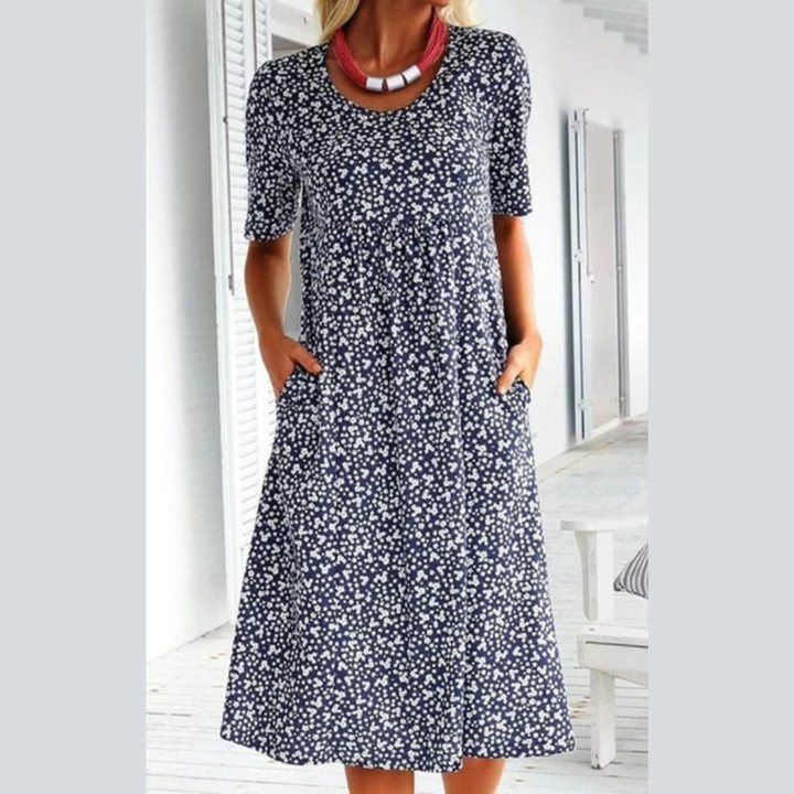 Wilda - Stylish Midi Dress With Floral Print
