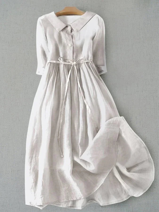 Nerissa - Simple Artistic Cotton Dress