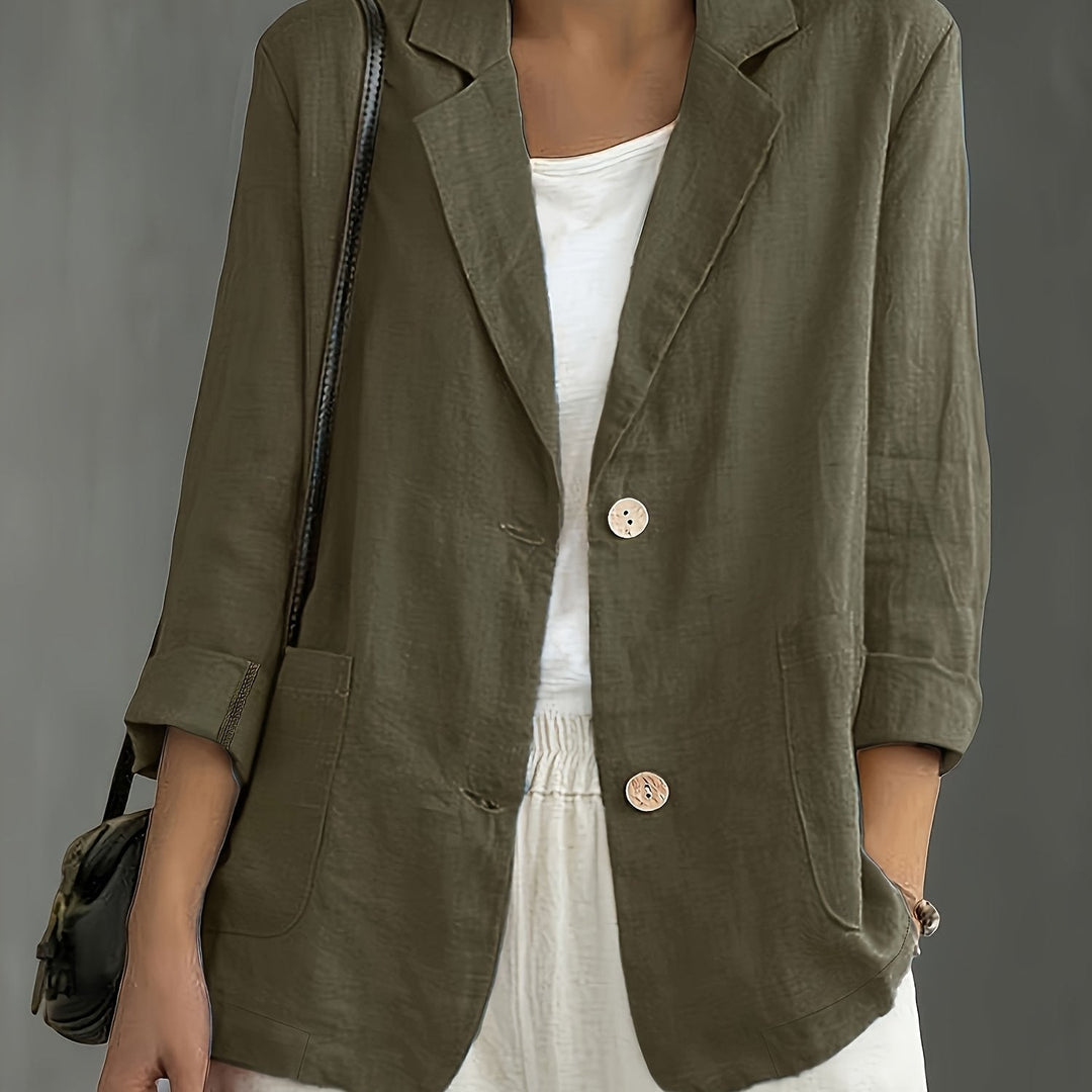 Jayde - Elegant Cotton Blazer