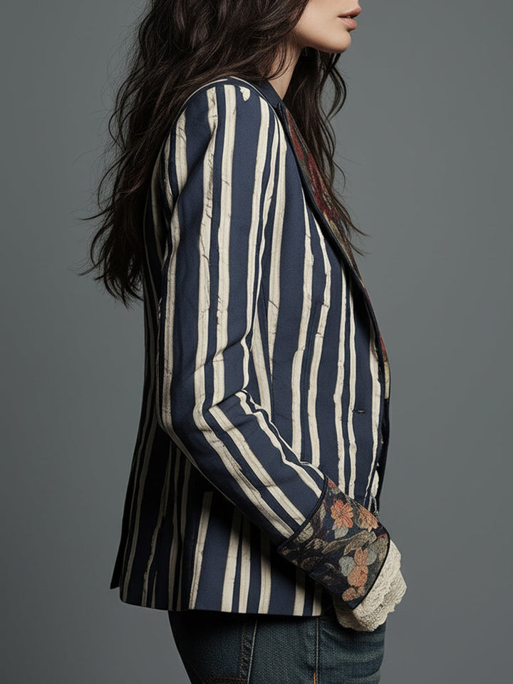 Shalisa - Bohemian Striped Blazer