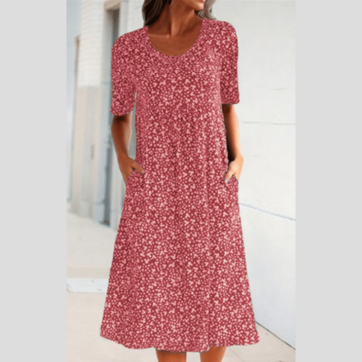 Wilda - Stylish Midi Dress With Floral Print