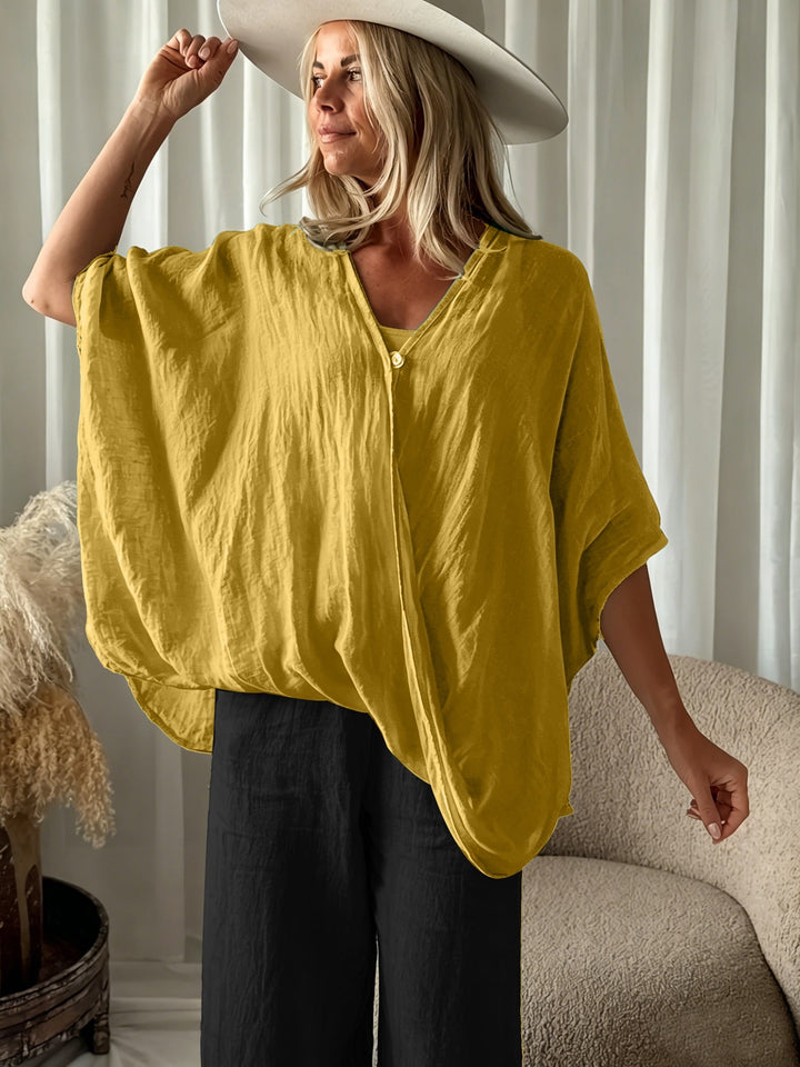 Vivioia - Bohemian Blouse With Loose Sleeve