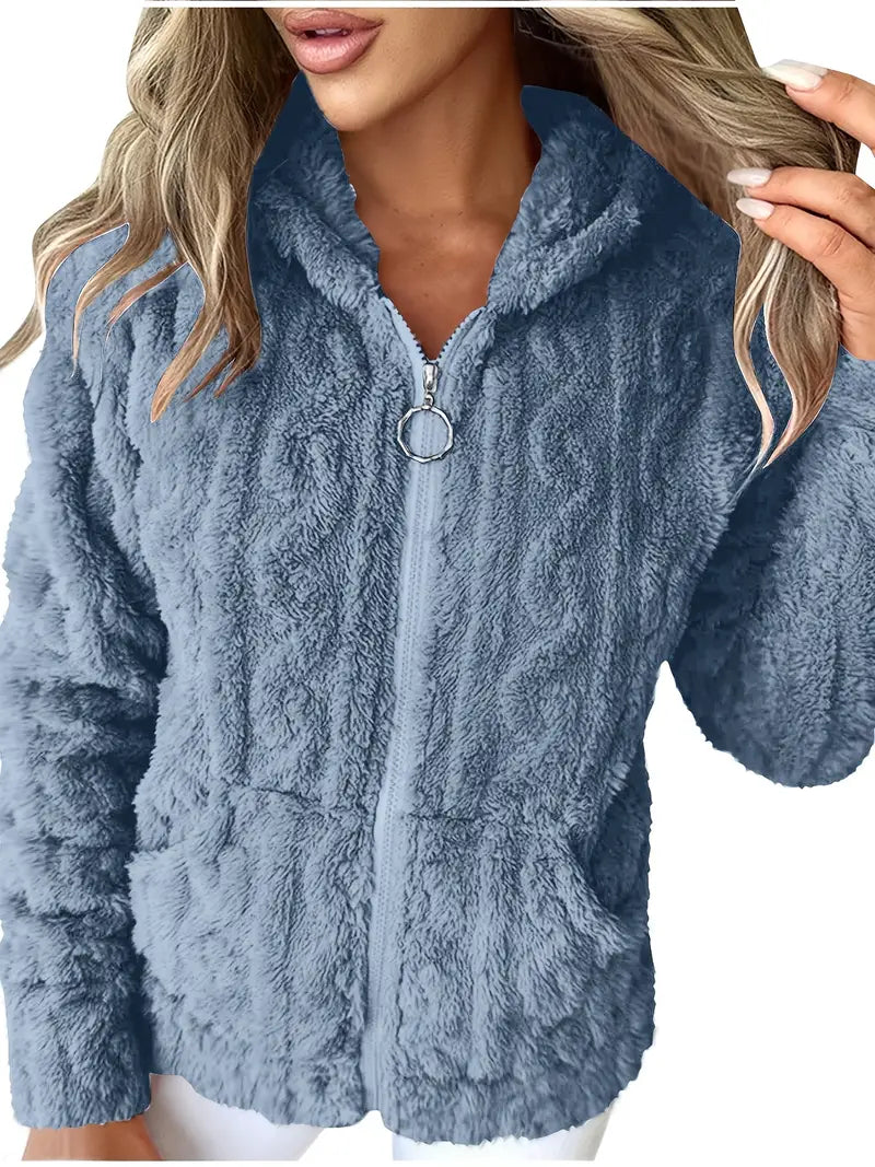 Ganka - Long Sleeve Zip-Up Hoodie