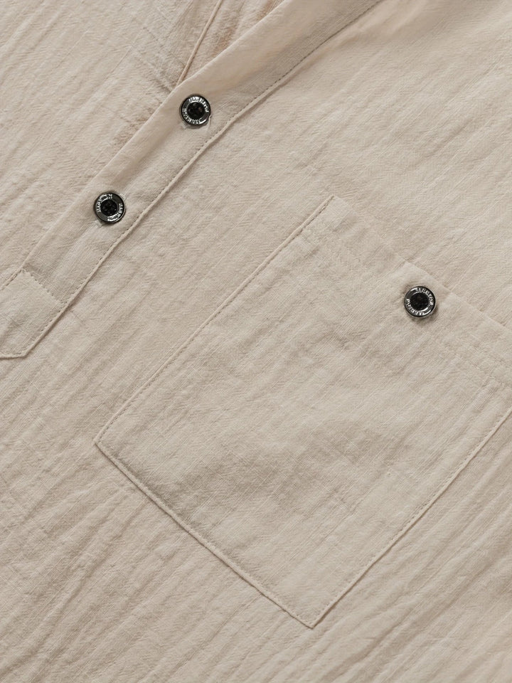 Markos - Casual Short Sleeve Shirt With Button
