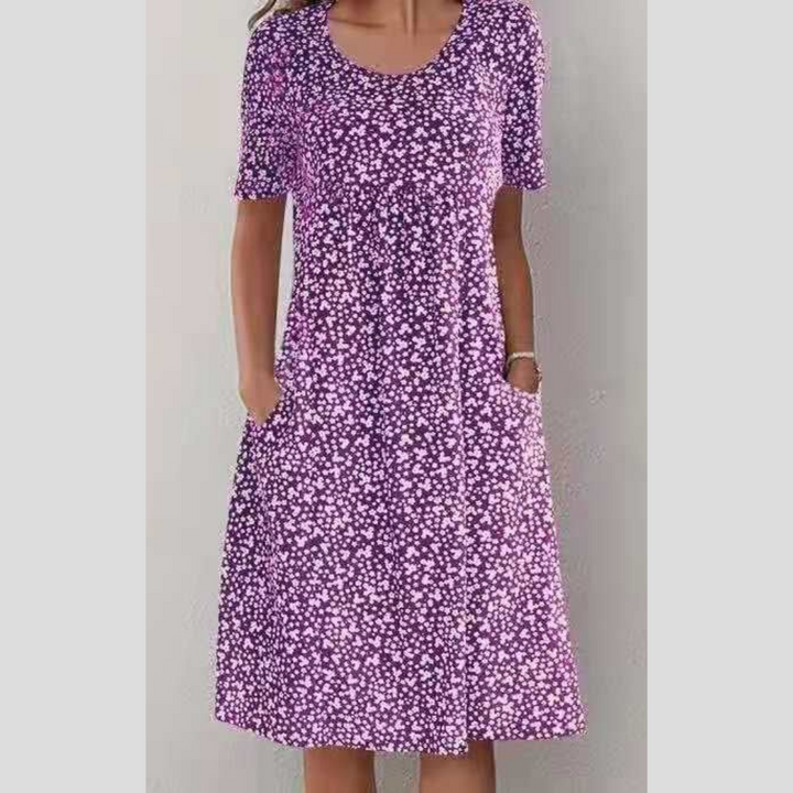 Wilda - Stylish Midi Dress With Floral Print