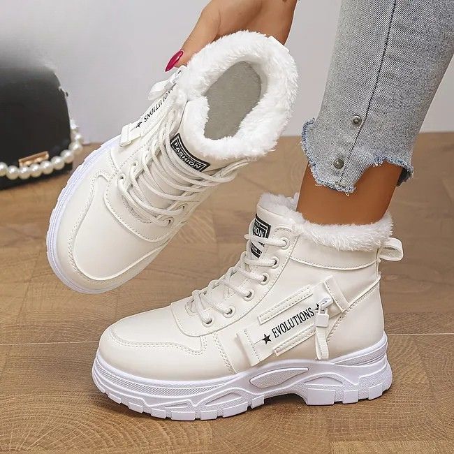 Fiadeacore - Warm Lace-up Winter Ankle Sneakers