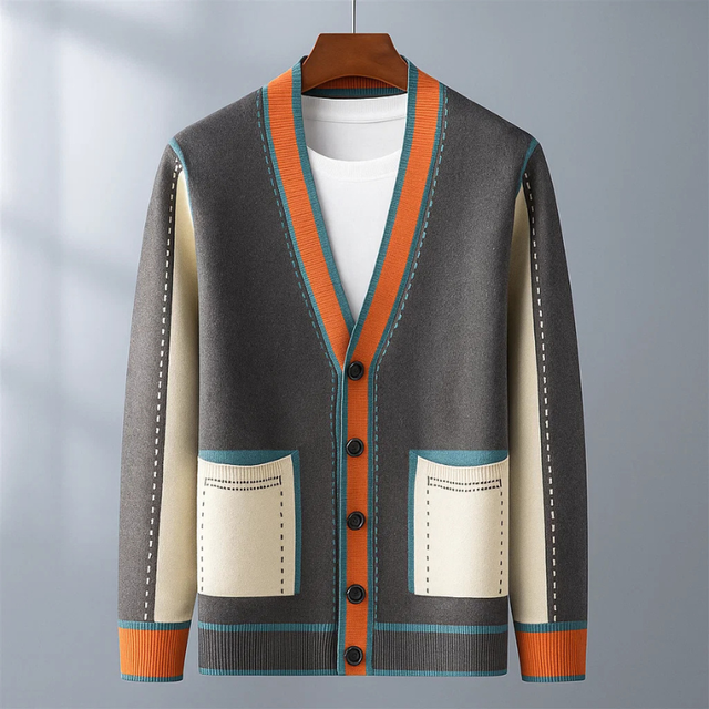 Lajos - Knitted Wool Cardigan With Pockets