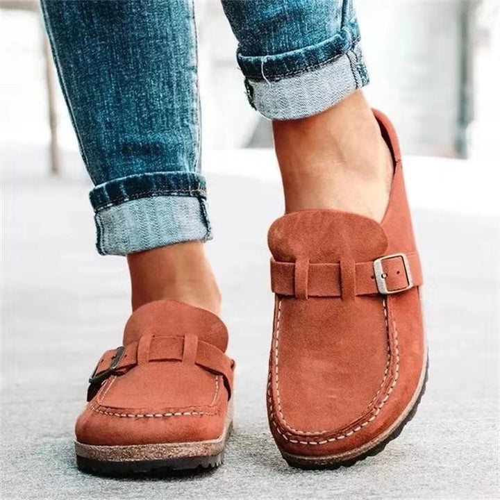 Anerorica - Buckle Strap Suede Loafer