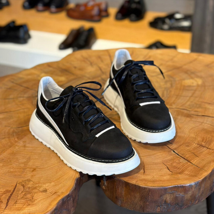 Douglas - Chunky Sole Leather Sneakers