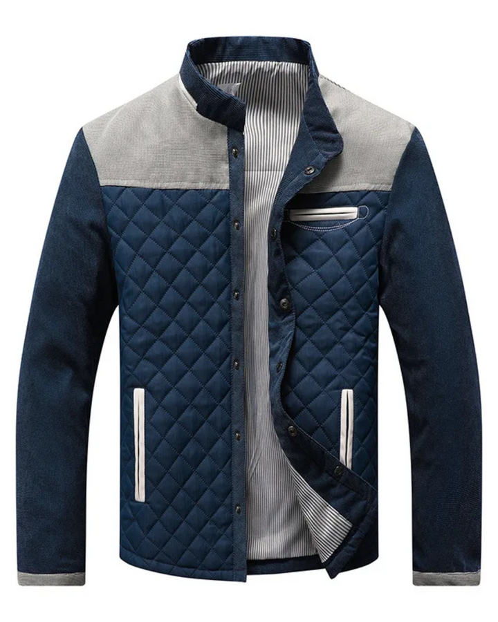 Nivina - Quilted Contrast Shoulder Jacket