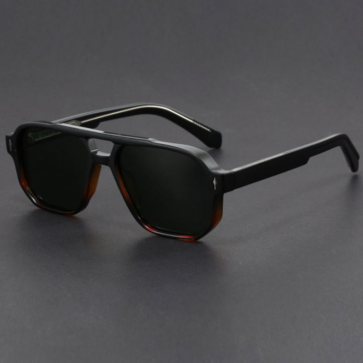 Kieran - Dual-Tone Square Frame Sunglasses