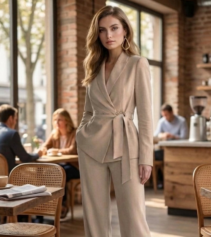 Asya - Elegant Casual Two-Piece Suit