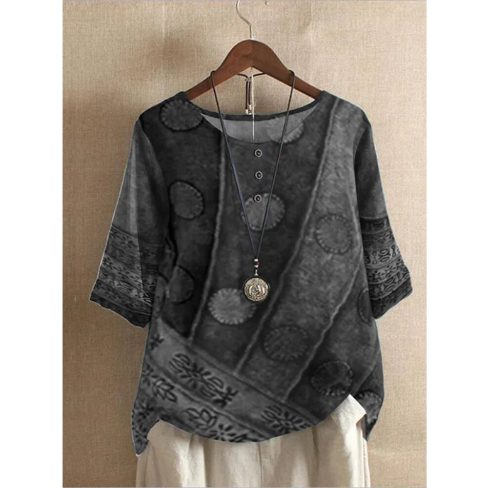 Valarie - Comfortable Colorful Top With Half Sleeves
