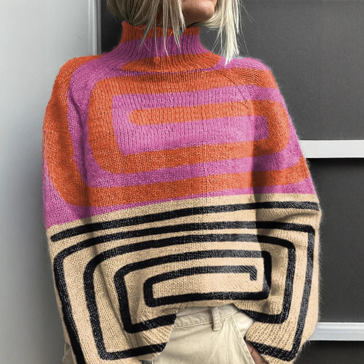 Rasha - Colorful Printed Sweater