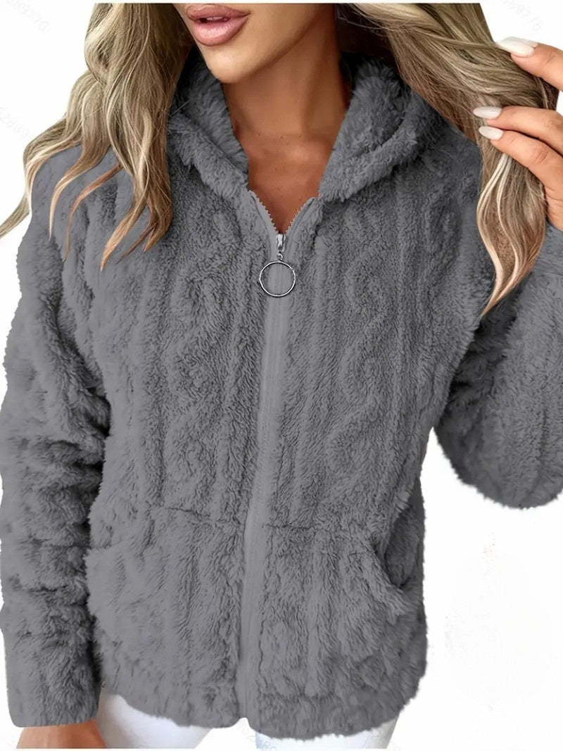 Ganka - Long Sleeve Zip-Up Hoodie