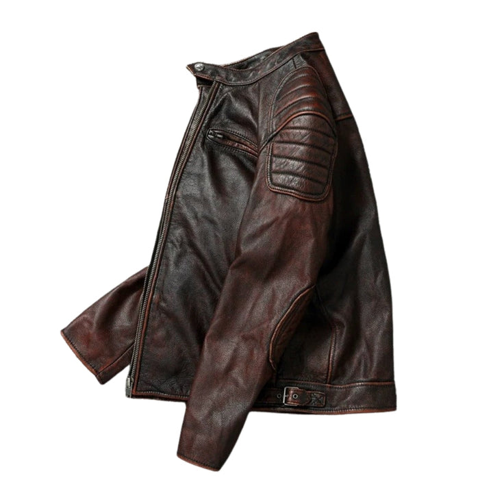 Jorge - Leather Jacket With Front Zipper