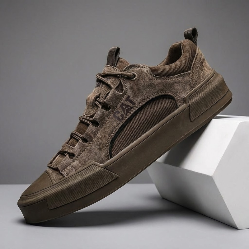 Voltform - Casual Suede Lace Up Sneakers