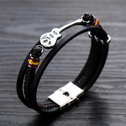 Nebil - High-quality Leather Handmade Unique Bracelet