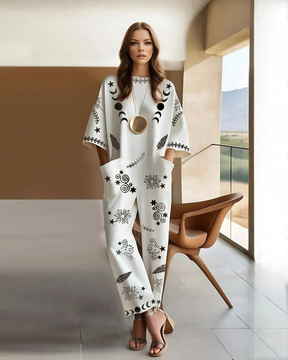 Ernestine - Cotton Elastic Loose Jumpsuit