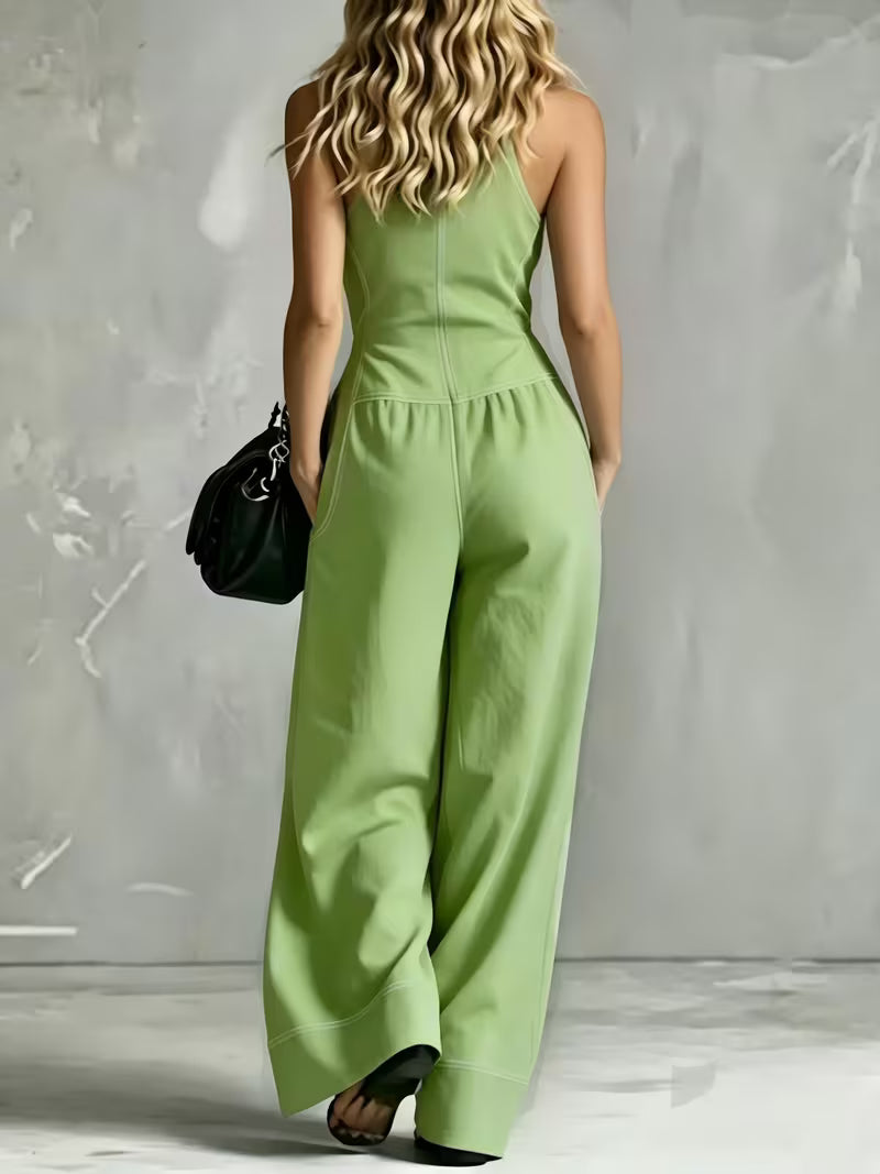 Bryana - Patchwork Striped Jumpsuit