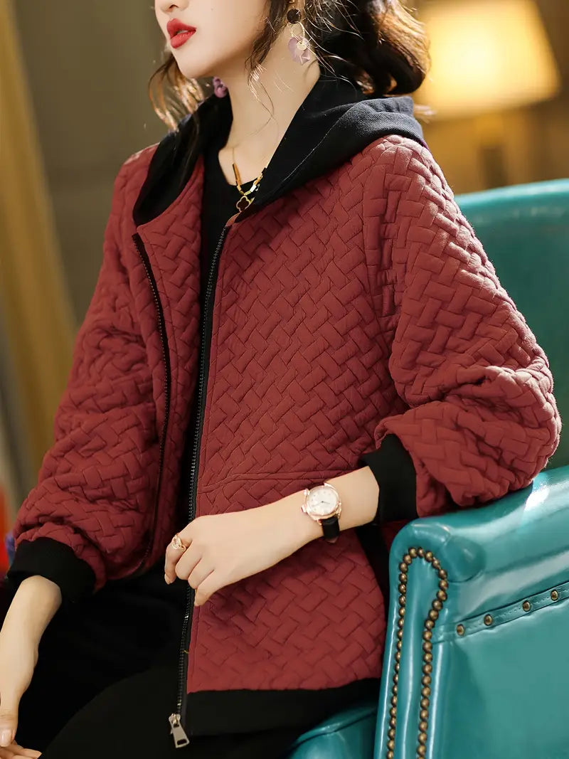 Earnestine - Quilted Hoodie