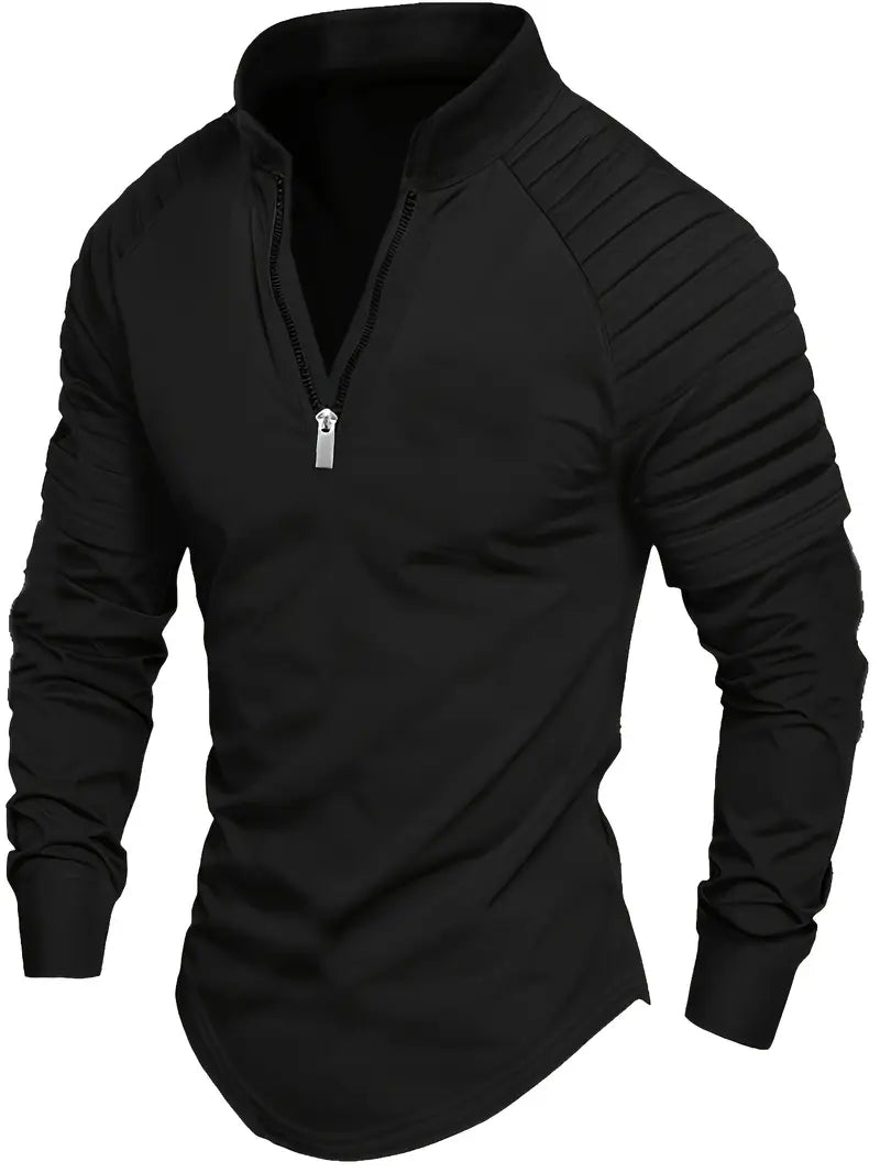 Linwood  - Long Sleeve Polo Shirt With Zipper
