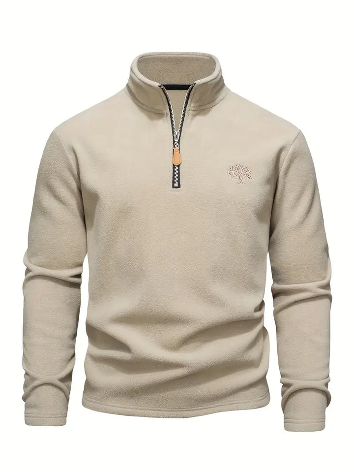 Lamar - Long Sleeve Sweatshirt With Half Zipper