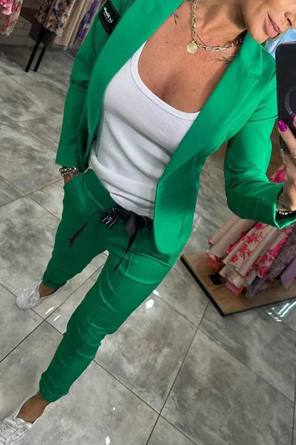 Kseniya - Elegant Blazer And Trousers Set