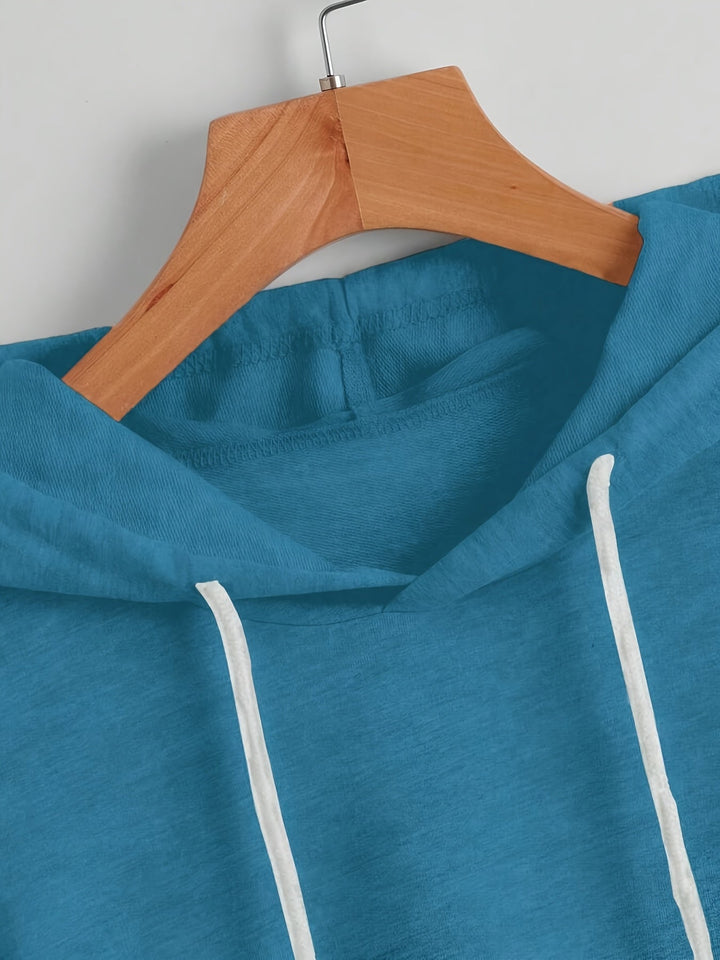 Matthias - Casual Asymmetrical Hem Hooded T-Shirt