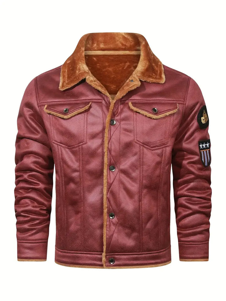Frederik - Casual Polyester Jacket with Faux Lining