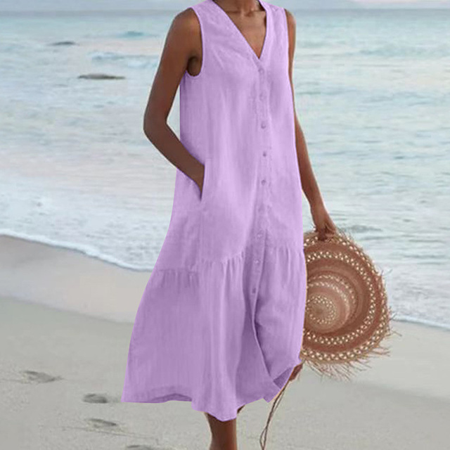 Maira - Summer V Neck Dress