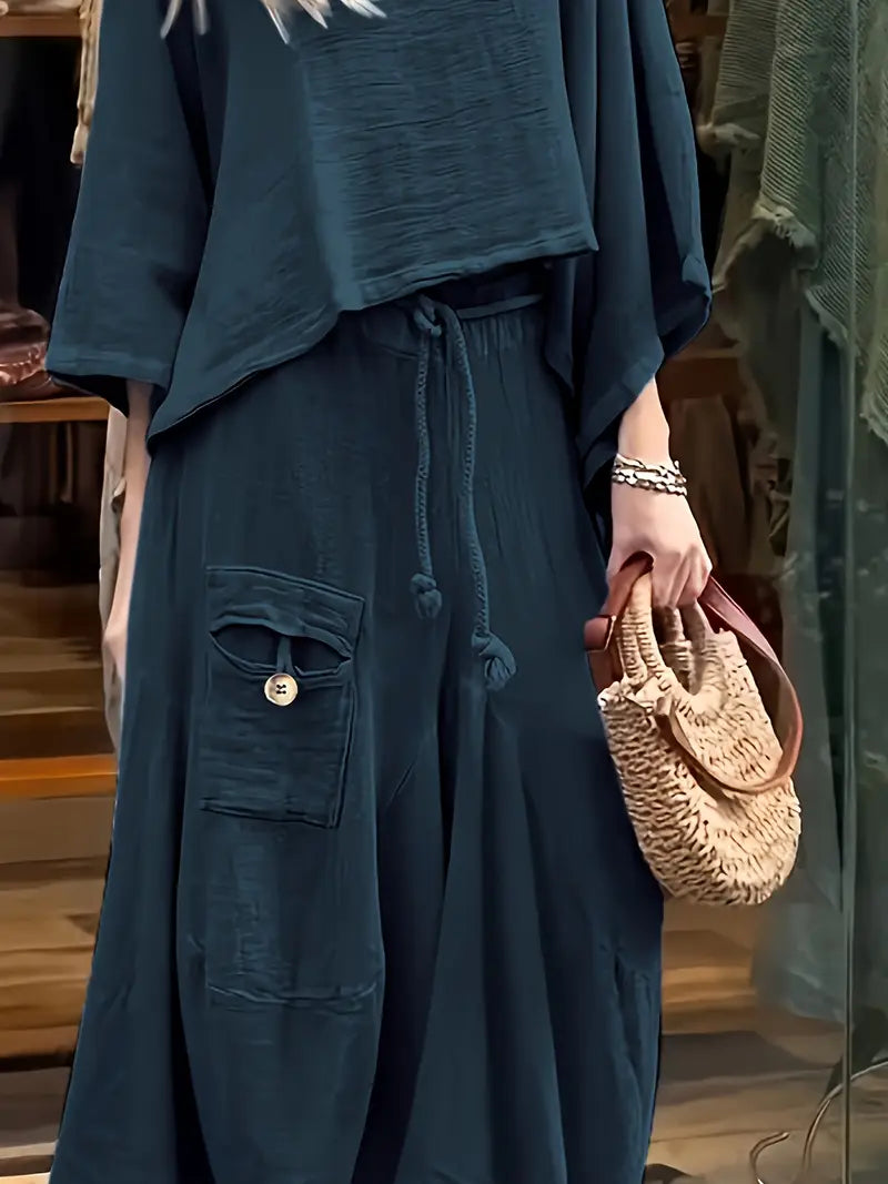 Phonsen - Premium Top And Skirt Set