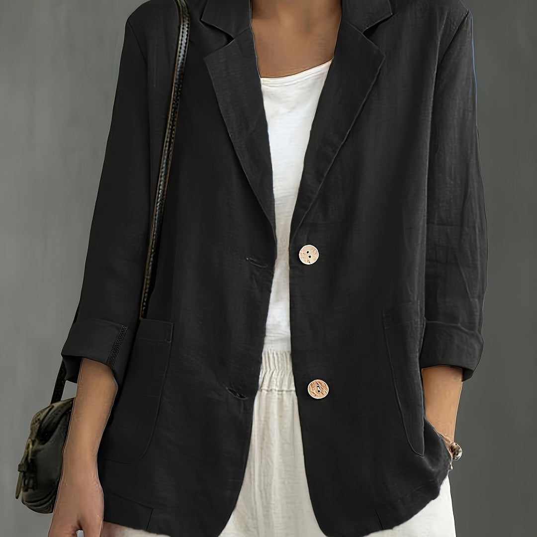 Jayde - Elegant Cotton Blazer