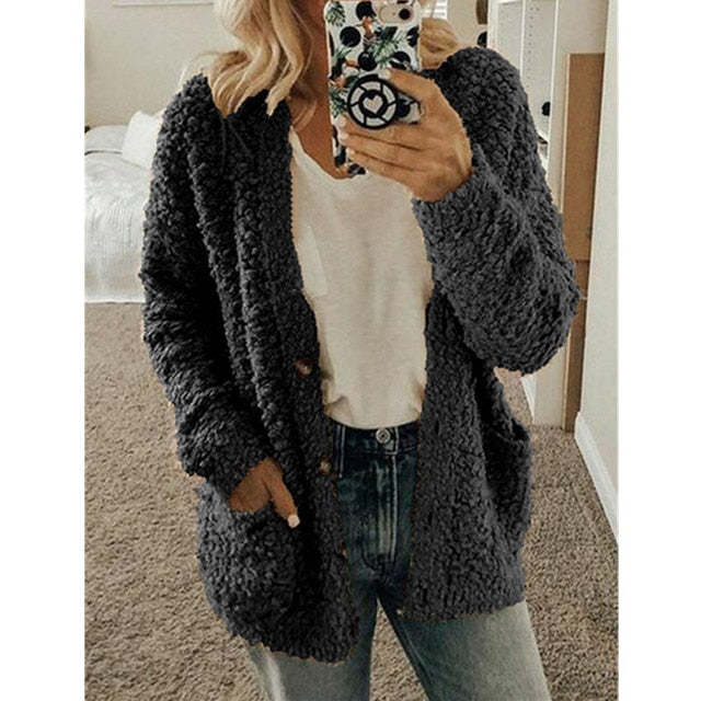 Lauretta - Long Sleeve Cardigan With Pockets