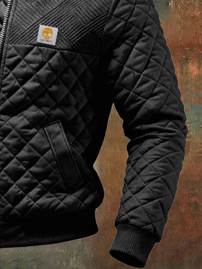 Istvan- Quilted Patchwork And Multiple Pocket Jacket