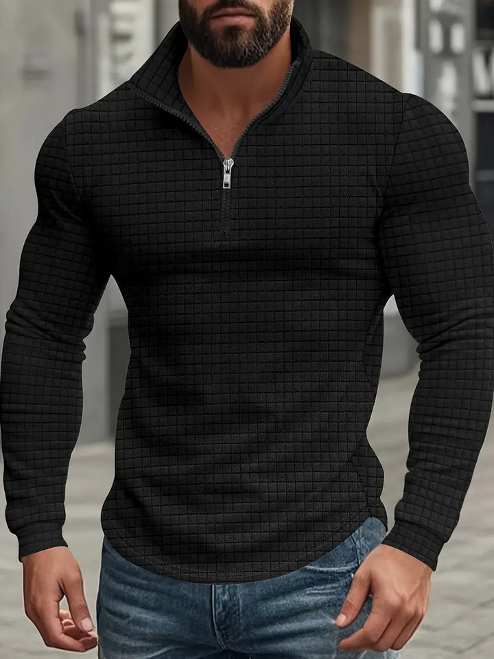 Jarryd - Long Sleeve Sweatshirt With Half Zipper