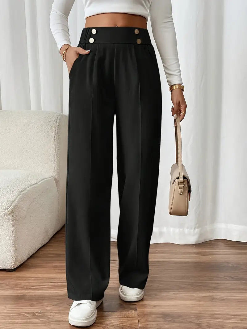 Orvella - Comfortable Wide Leg Pant With Pockets