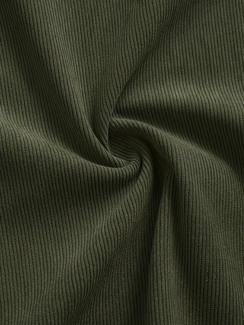 Rickey - Casual Corduroy Button-Up Shirt