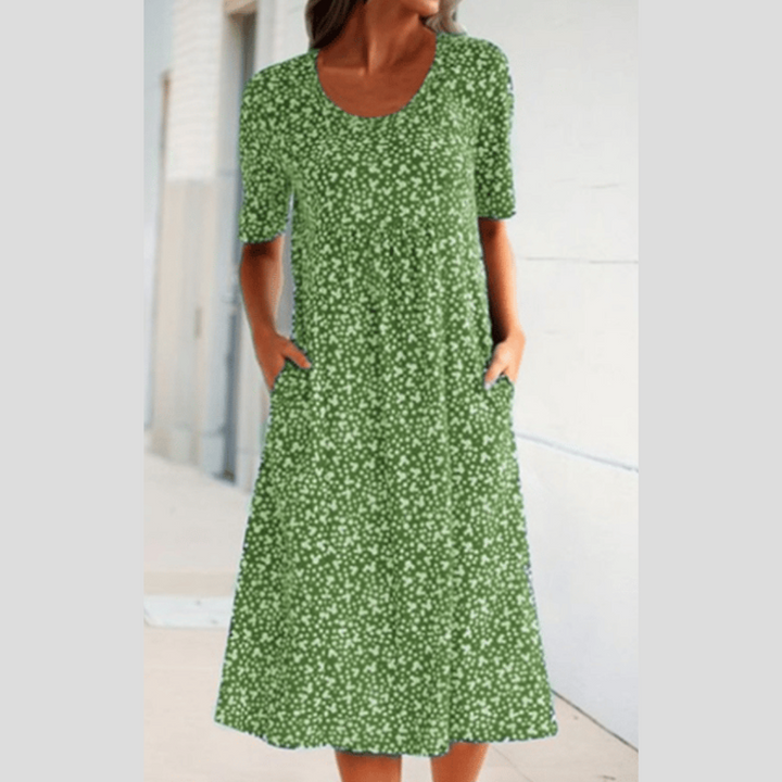 Wilda - Stylish Midi Dress With Floral Print