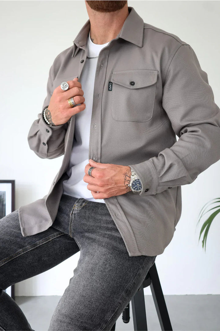 Dewid - Button Up Shirt With Front Pockets