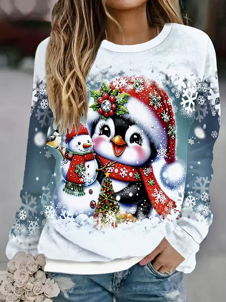 Roweyura - Cross-Border Printed Christmas Sweatshirt