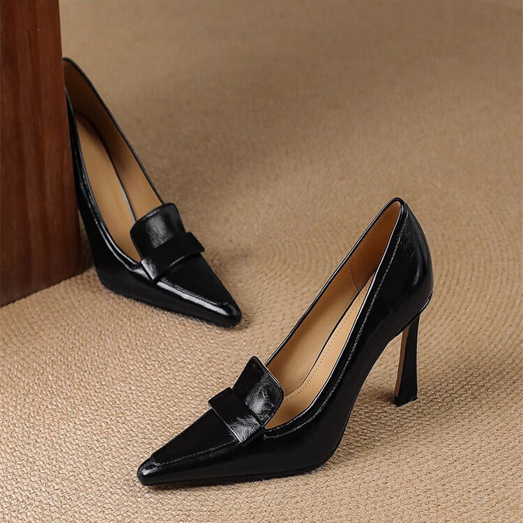 Kimiko - Patent Leather Pointed Toe Pumps